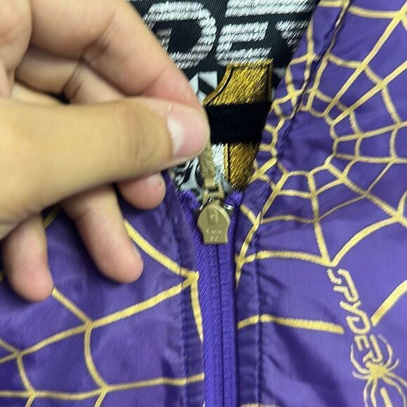 Vintage 80s‎ Spyder Unisex Full Zip Sleeveless Skiing Snow Coat Vest Size S - Picture 3 of 9